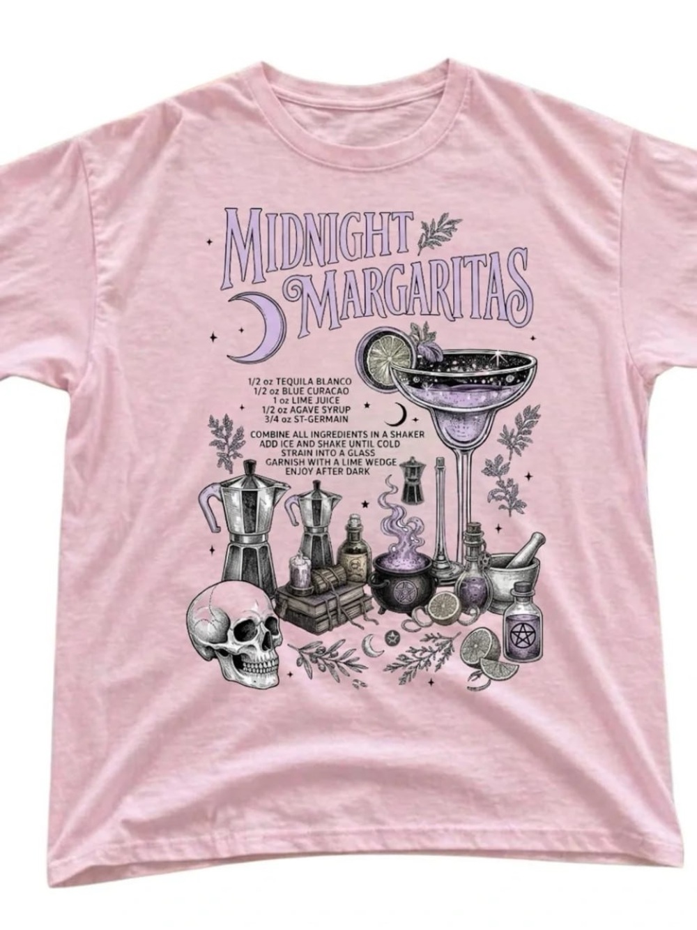 Pink Midnight Margaritas Graphic Tee